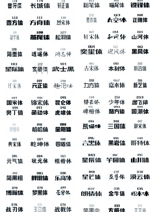 好看的字体