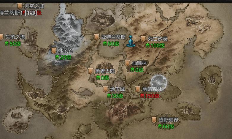 奇迹mu地下城一层地图