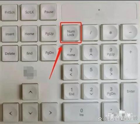 数字小键盘变成上下左右了