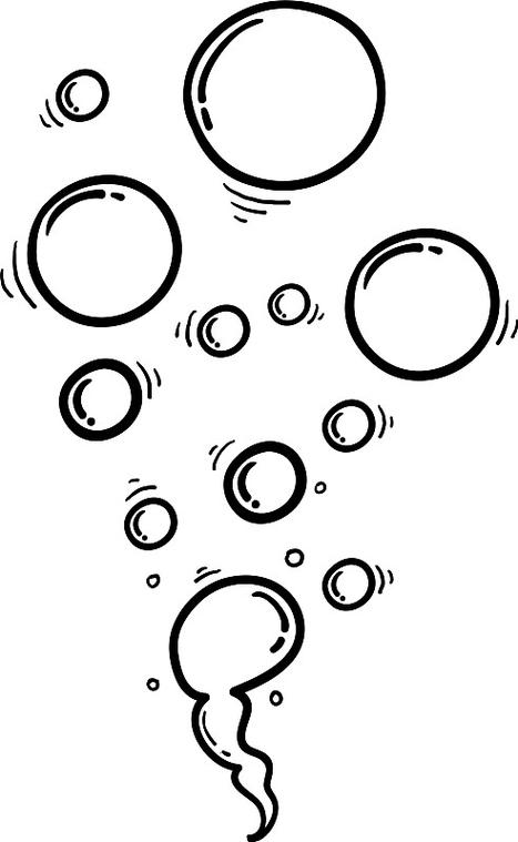 泡泡图片简笔画