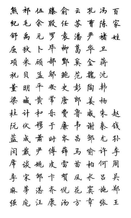 卢中南硬笔楷书字帖