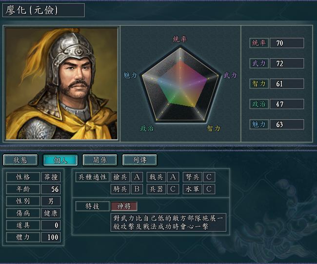 三国志11蜀国小五虎