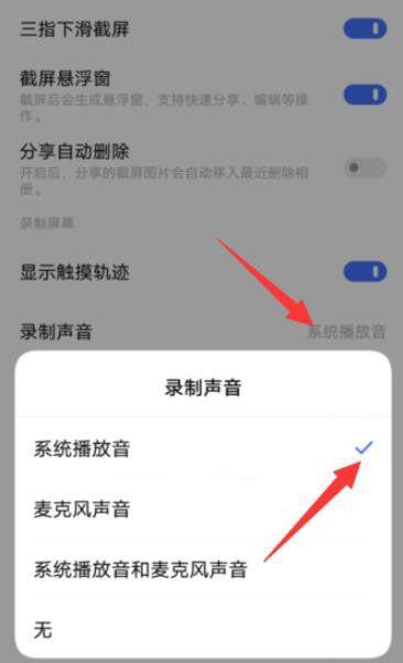 vivo手机录屏没有声音怎么设置