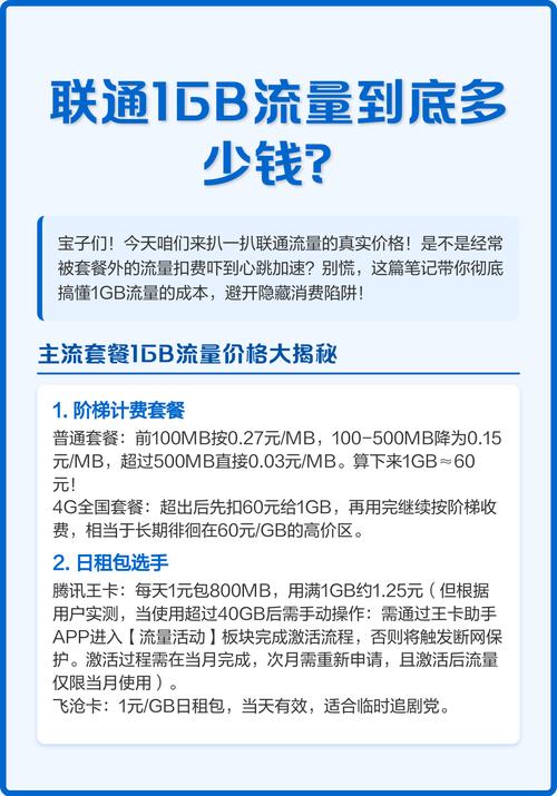 流量1mb多少钱