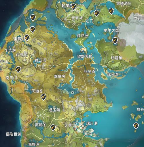 原神璃月地图