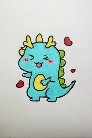 龙泡泡简笔画