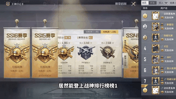 和平精英战区称号