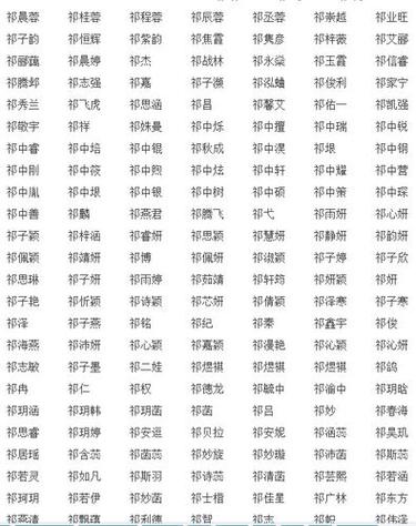 祁网名昵称