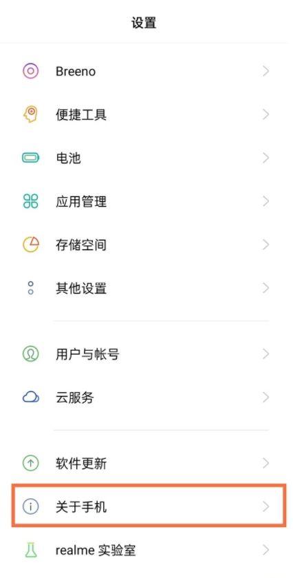 真我手机怎么开启开发者模式