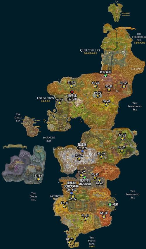 魔兽世界怀旧服猎人地图