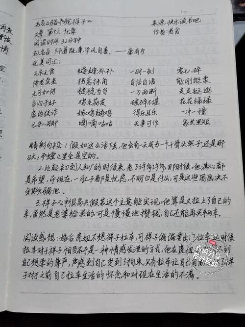 骆驼祥子精彩摘抄