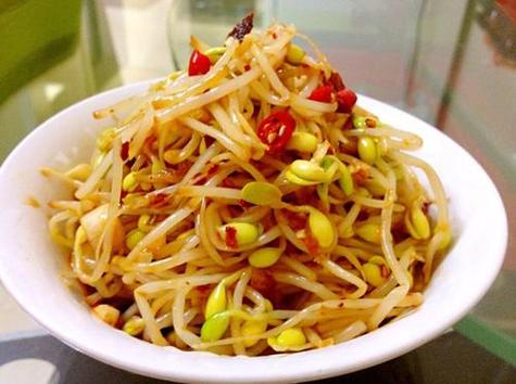 拌豆芽
