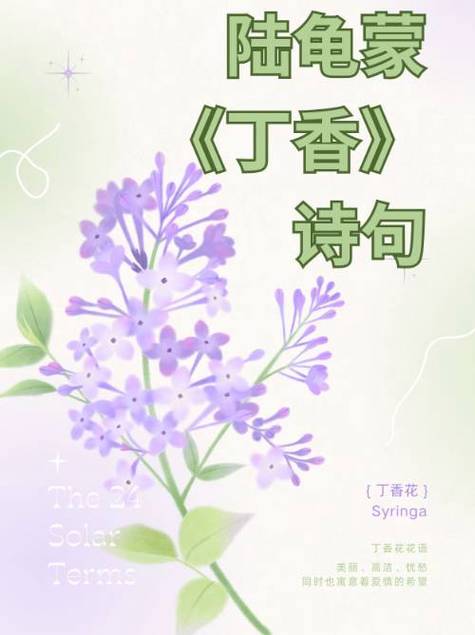 咏丁香花的诗