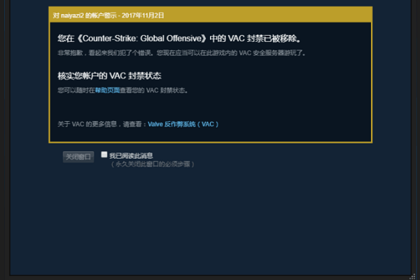 csgo被vac还能玩游戏吗