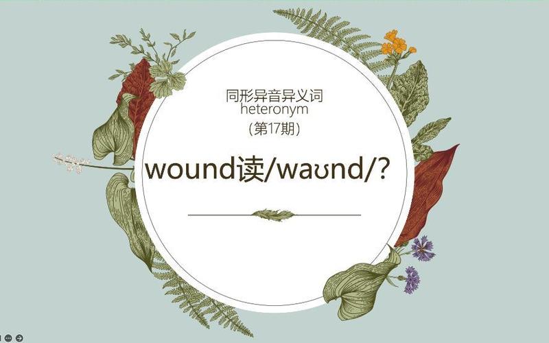 wound的用法与搭配
