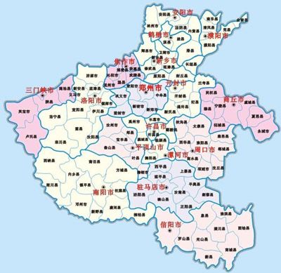 河南地图详细地图