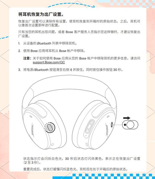 bose强制恢复出厂设置
