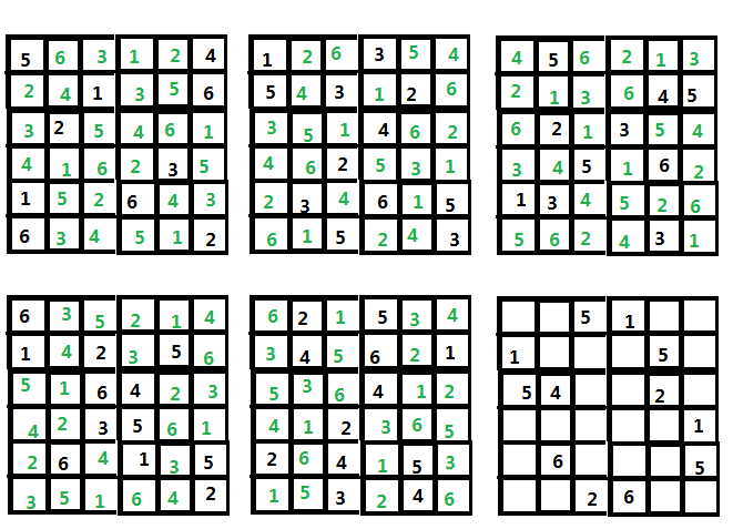 数学六宫格填数字技巧