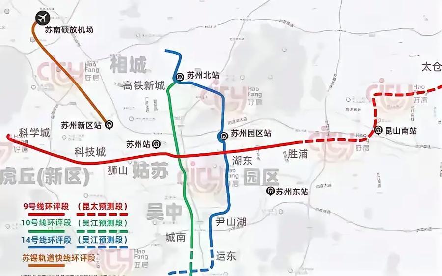 苏州地铁规划图2030 高清