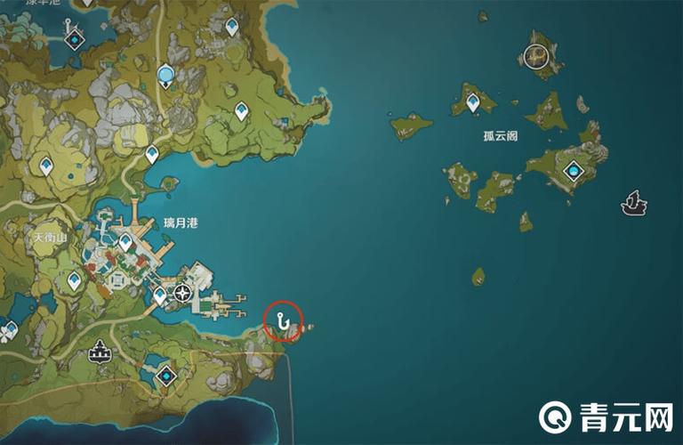 原神璃月地图位置