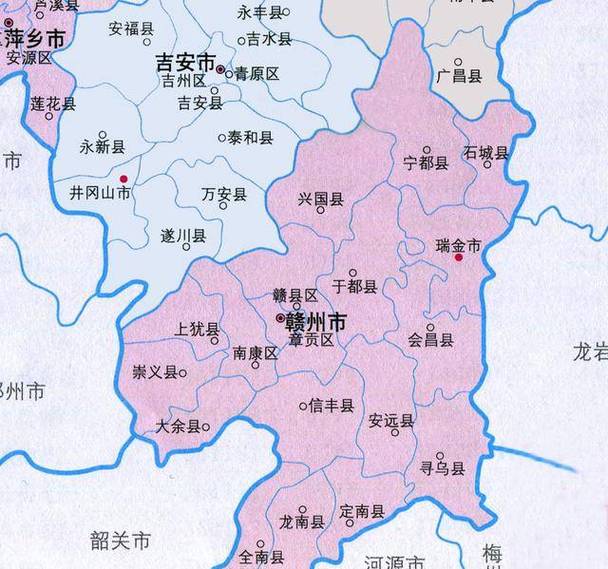 赣州市详细地图