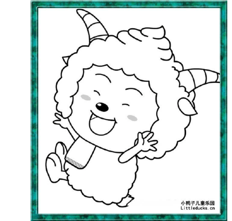 泡泡涂色简笔画
