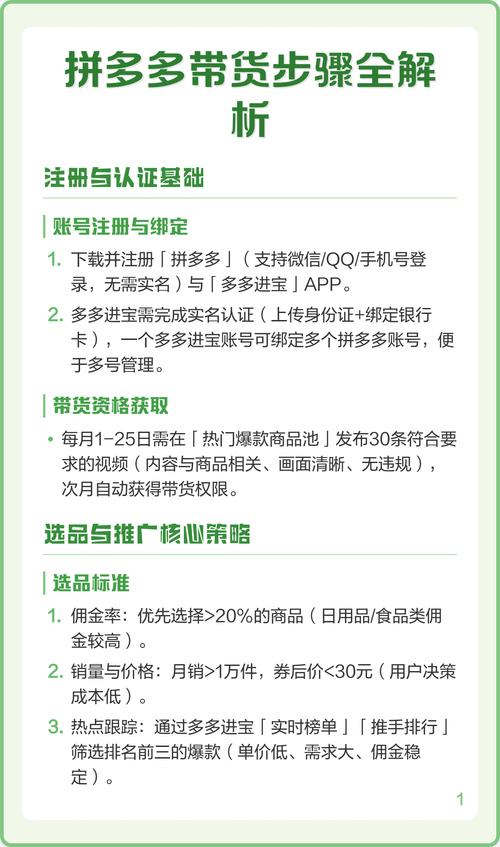 拼多多如何带货赚佣金