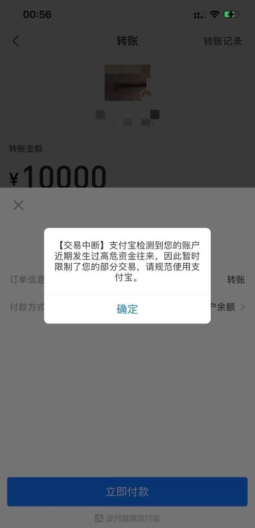 支付宝限制支付怎么回事