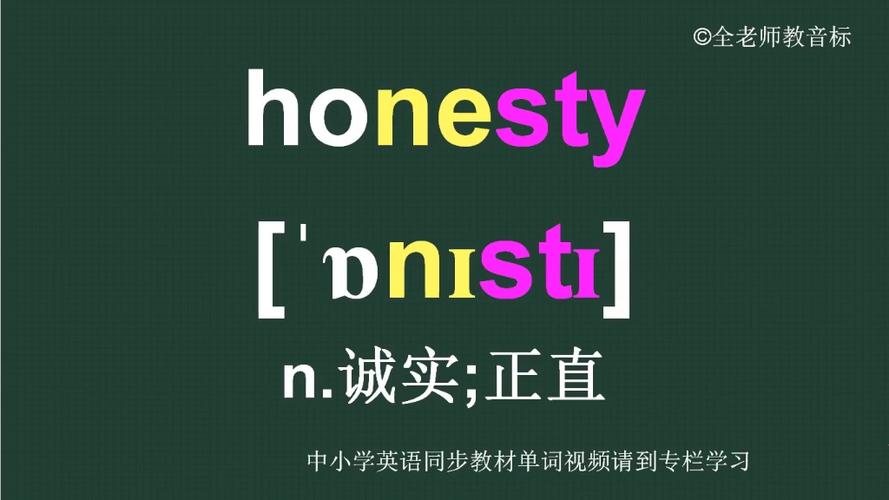诚实英语怎么说