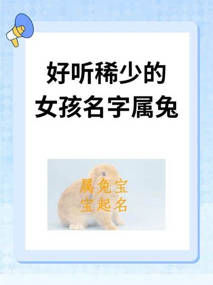 兔子最吉利的名字