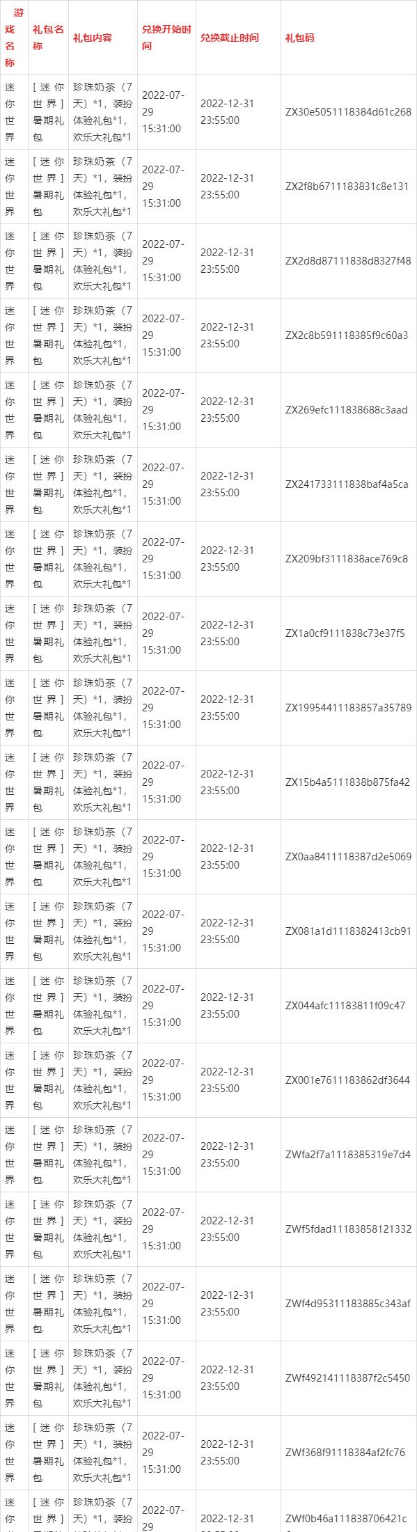 迷你世界xg永久激活码