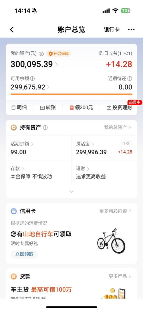 银行卡3000余额截图