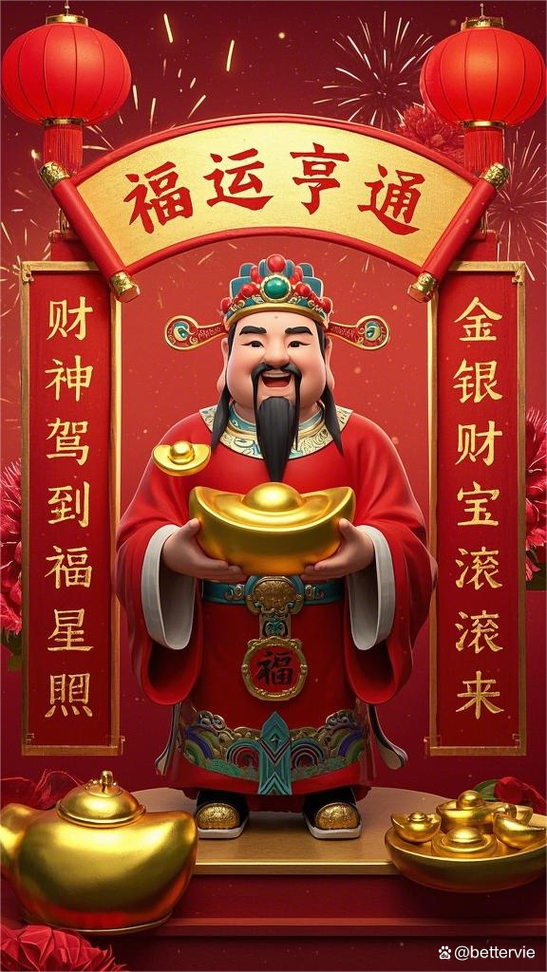 可以把财神爷放在手机上吗