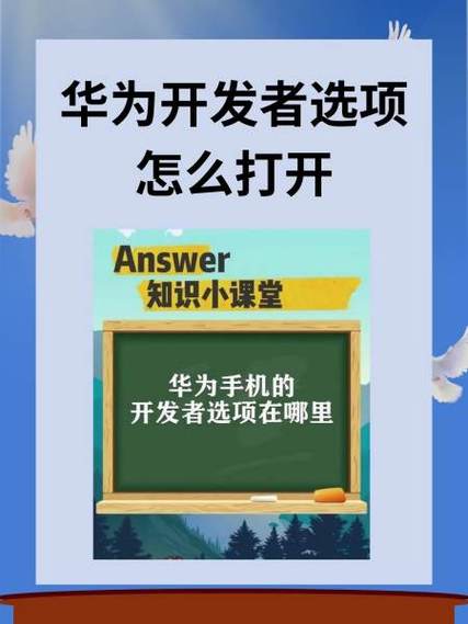 华为手机开启开发者模式
