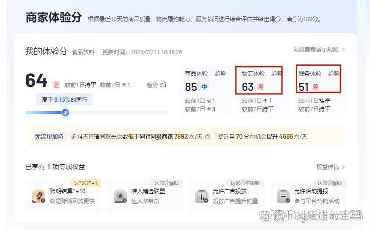 店铺评分太低怎么补救