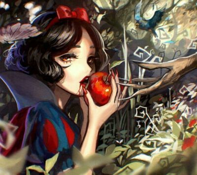 原版白雪公主黑童话