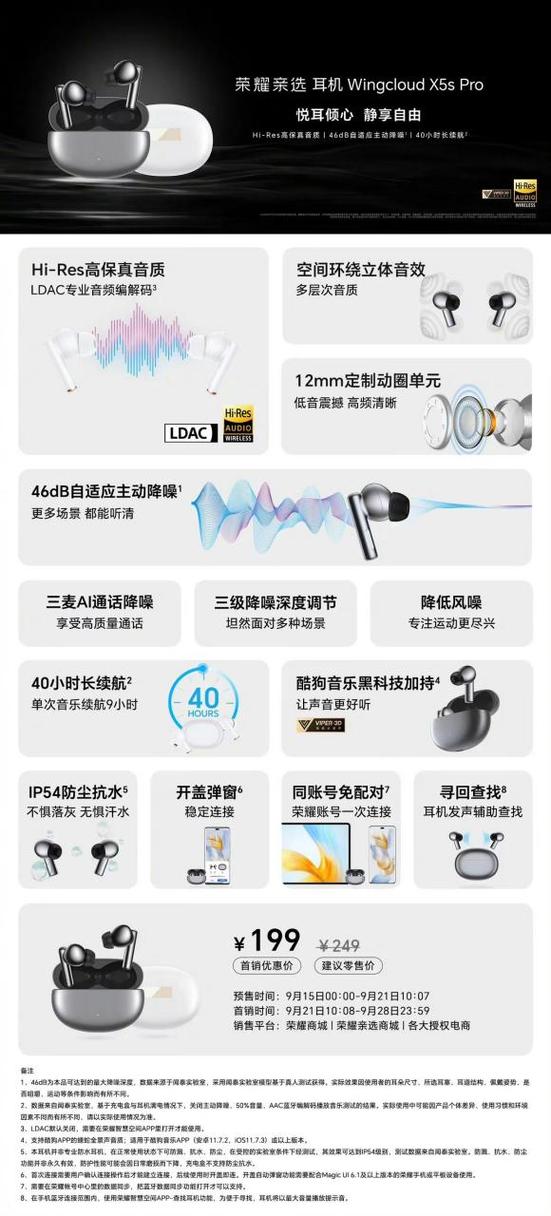 荣耀亲选耳机x5i说明书