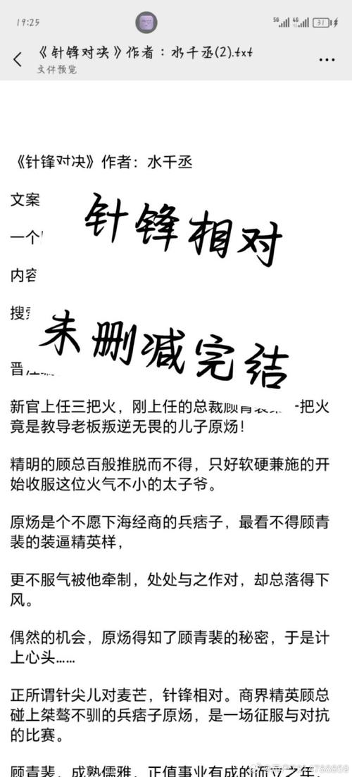 针锋相对无删减版txt百度云