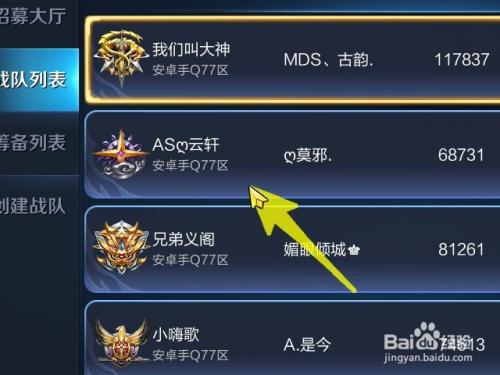 王者荣耀怎么显示战队