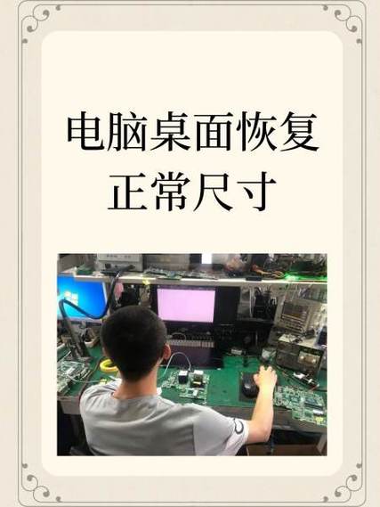 电脑桌面恢复正常尺寸
