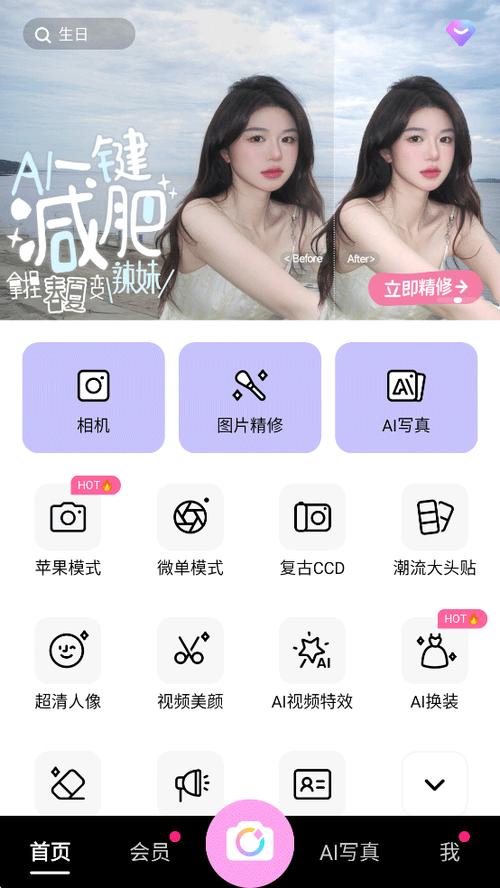 已经下载美颜相机但是桌面上找不到