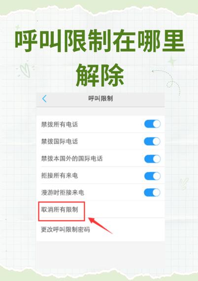 美团设置呼叫限制怎么解除