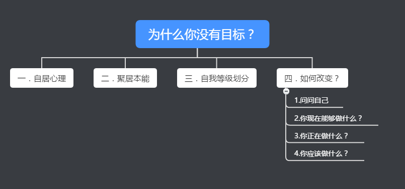 为什么我没有自己的目标