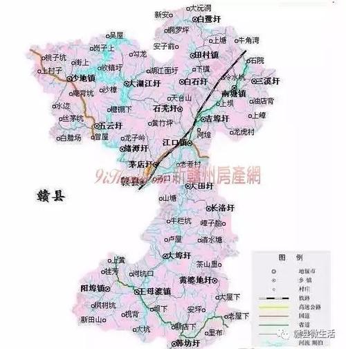 赣州赣县地图全图