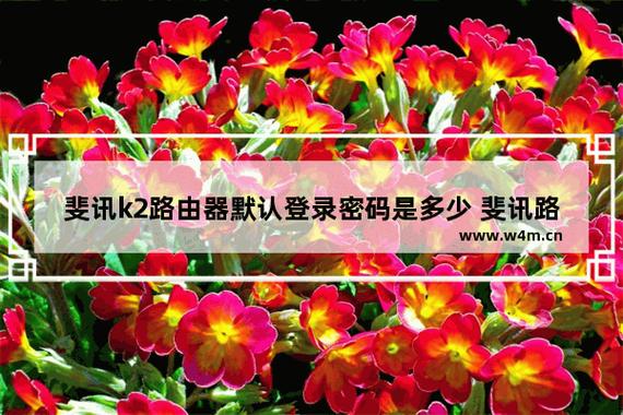 斐讯路由器k2初始密码