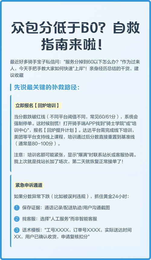 众包分低于60分怎么补救