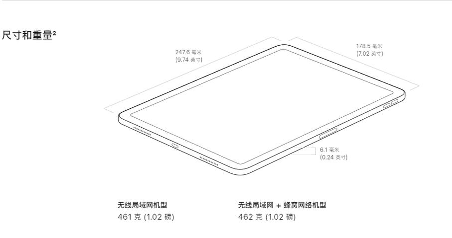 air2尺寸是多少厘米