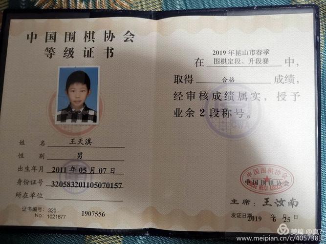 中国围棋协会等级证书有用吗