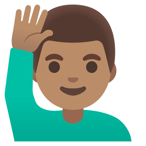 男举手emoji表情怎么弄