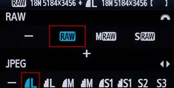 raw格式和jpg格式